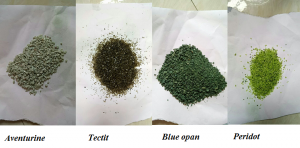 gemstone material -3 for light blue to dark blue color