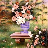 Gemstone painting - basket chrysanthemum 6
