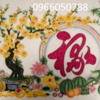 Gemstone painting - caligraphy 17