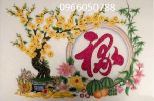 Gemstone painting - caligraphy 17