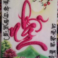 Gemstone painting - caligraphy 4
