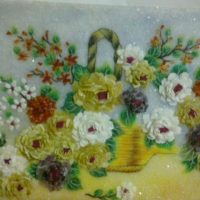 Gemstone painting - chrysanthemum
