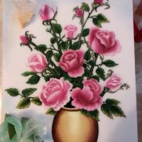 Gemstone painting - flower