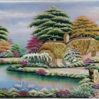 Gemstone painting - foreign landscape 1