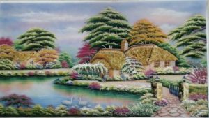 Gemstone painting - foreign landscape 1