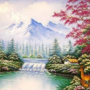 Gemstone painting - foreign landscape 12