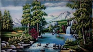 Gemstone painting - foreign landscape 14