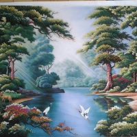 Gemstone painting - foreign landscape 15