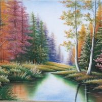 Gemstone painting - foreign landscape 17
