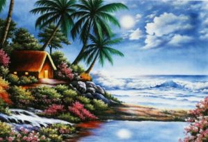 Gemstone painting - foreign landscape 18