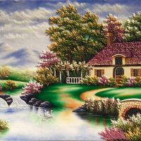 Gemstone painting - foreign landscape 19