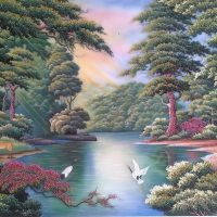 Gemstone painting - foreign landscape 2
