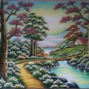 Gemstone painting - foreign landscape 20