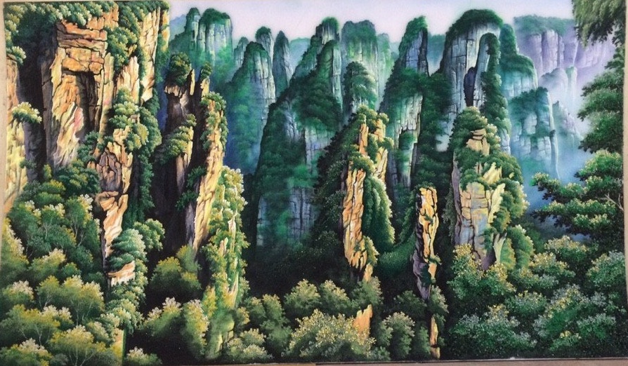 Gemstone painting - foreign landscape 21