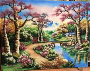 Gemstone painting - foreign landscape 22