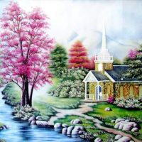 Gemstone painting - foreign landscape 25