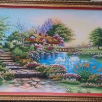 Gemstone painting - foreign landscape 27