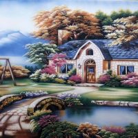 Gemstone painting - foreign landscape 3
