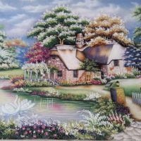 Gemstone painting - foreign landscape 30