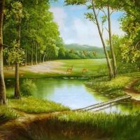 Gemstone painting - foreign landscape 33