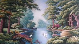 Gemstone painting - foreign landscape 7