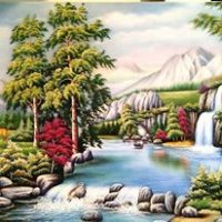 Gemstone painting - foreign landscape 8