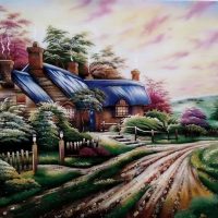 Gemstone painting - foreign landscape 9