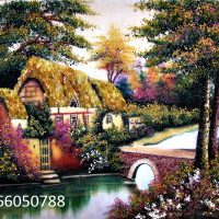 Gemstone painting - foreign landscape 36