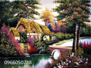 Gemstone painting - foreign landscape 36