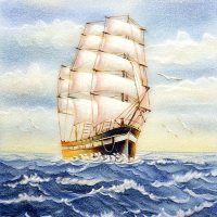 Gemstone painting - foreign landscape 39