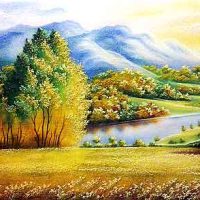 Gemstone painting - foreign landscape 51