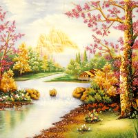 Gemstone painting - foreign landscape 55