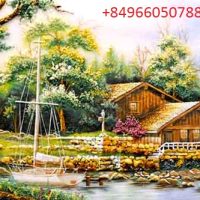 Gemstone painting - foreign landscape 57