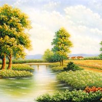 Gemstone painting - foreign landscape 63
