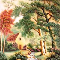 Gemstone painting - foreign landscape 65