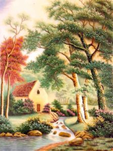 Gemstone painting - foreign landscape 65