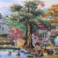 gemstone-painting-gate-of-village