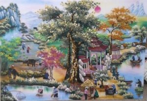 gemstone-painting-gate-of-village
