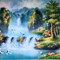 Gemstone painting - landscape vietnam 1