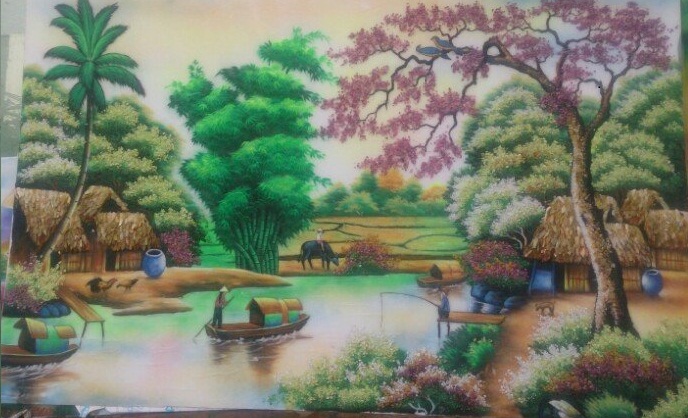 Gemstone painting – Vietnamese landscape 15