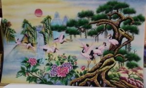 gemstone painting, piece of art