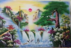 Gemstone painting - landscape Vietnam 3