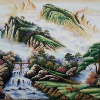 Gemstone painting - Vietnamese landscape 9