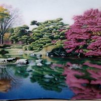 Gemstone painting - Vietnamese landscape speacial