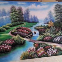 gemstone painting, piece of art, gemstone picture