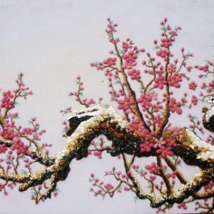 Gemstone painting - peach blossom 6