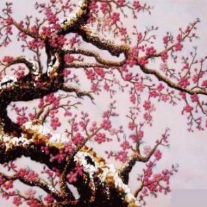 Gemstone painting - peach blossom 7