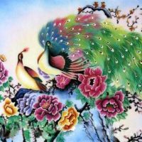 Gemstone painting - peacock 2
