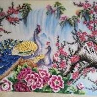 Gemstone painting - peacock