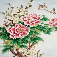 Gemstone painting - peony